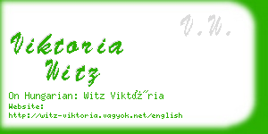 viktoria witz business card